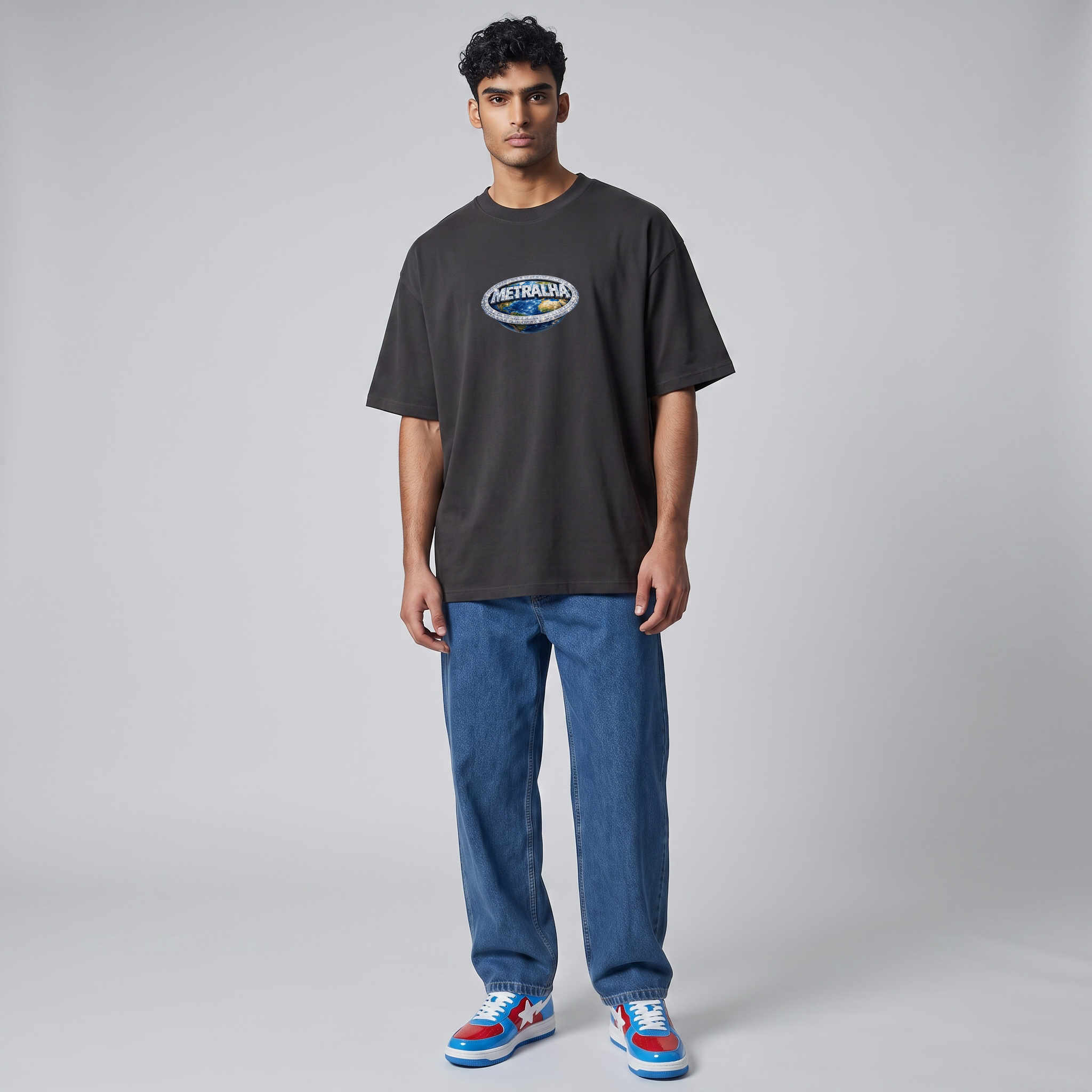 Metralha Worldwide Universe T-Shirt (Fade black)