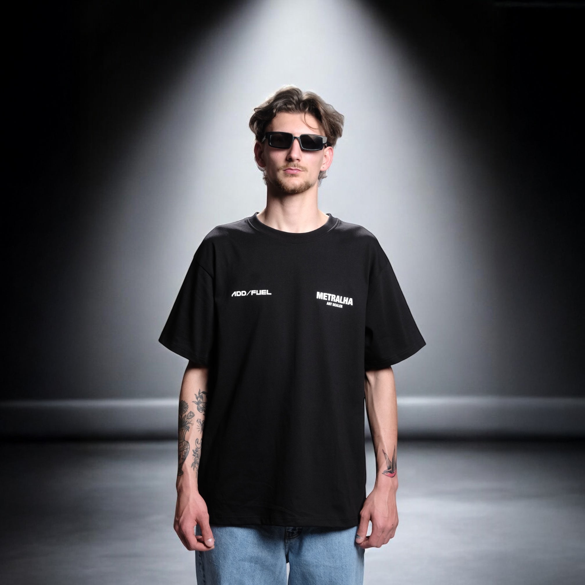 METRALHA x ADD FUEL AFTERMATH T-SHIRT BLACK