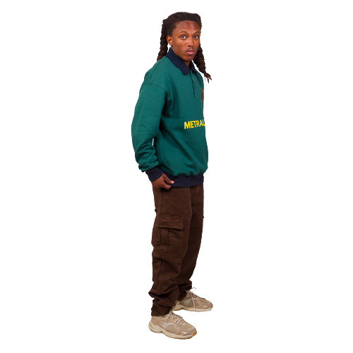 Metralha Court Polo Sweatshirt (green/navy)