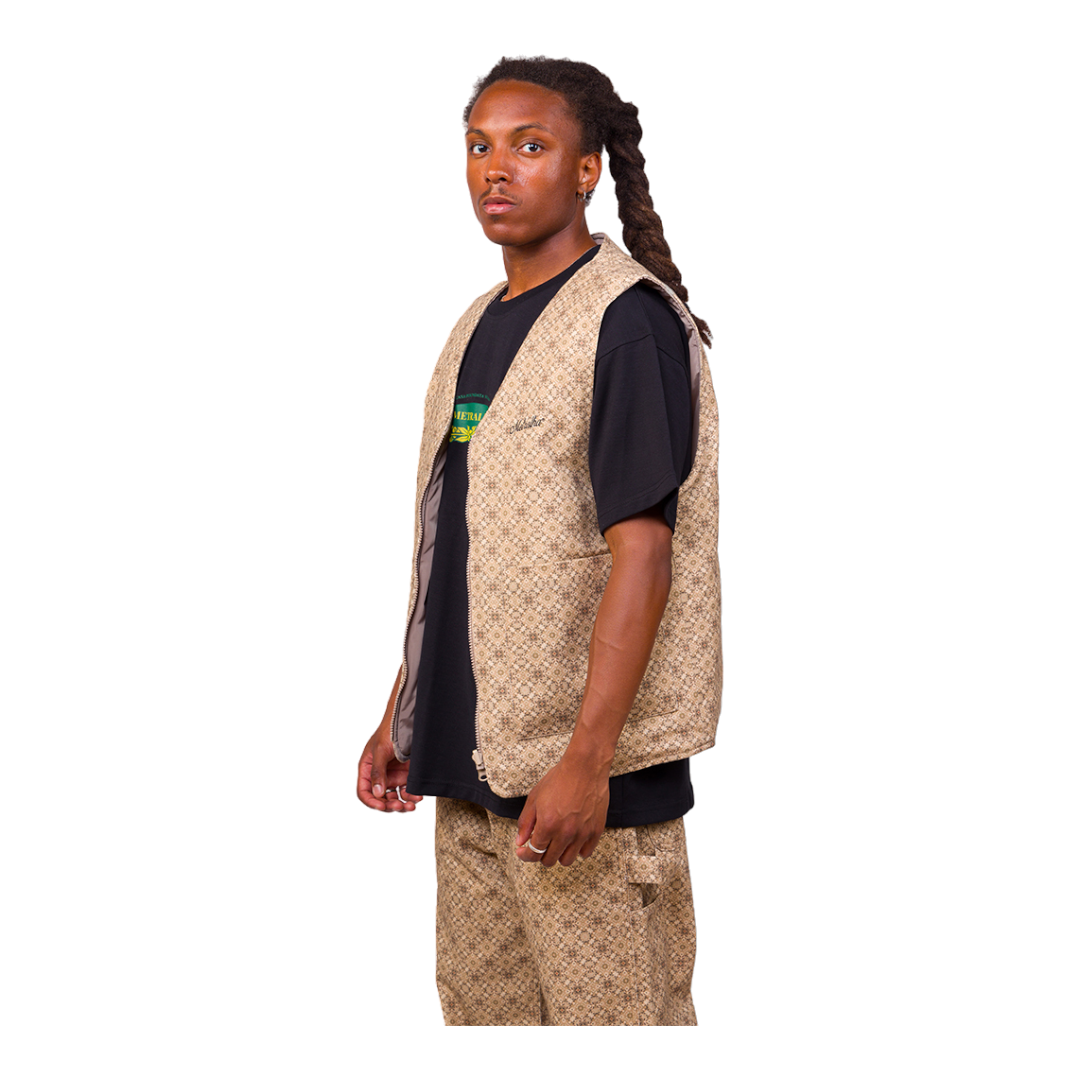 Metralha Riad Reversible Vest (all over print/beige)