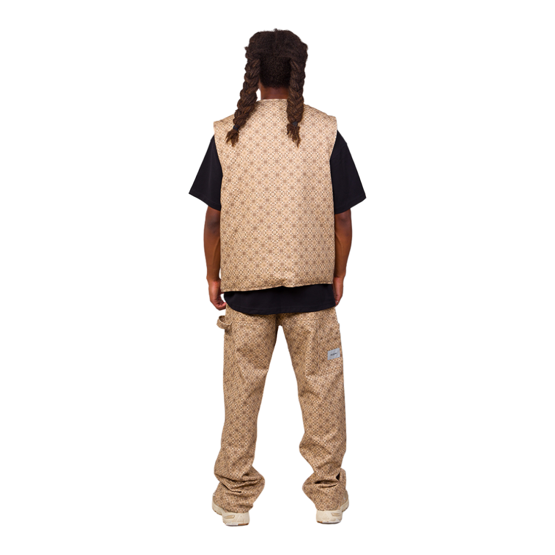 Metralha Riad Reversible Vest (all over print/beige)