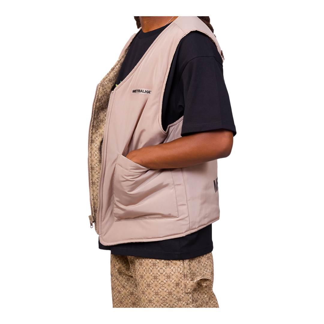Metralha Riad Reversible Vest (all over print/beige)