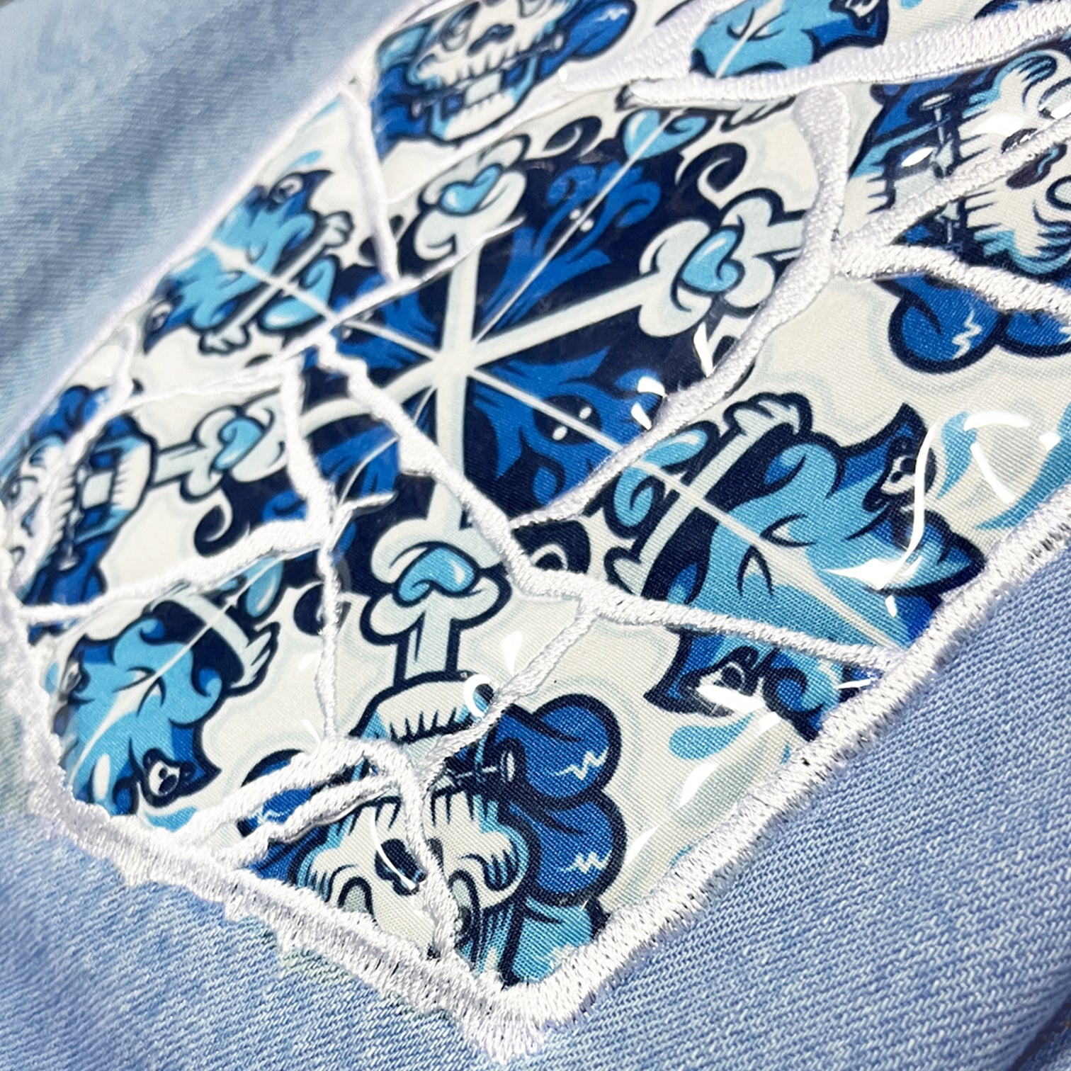METRALHA x ADD FUEL JEANS LIGHT BLUE