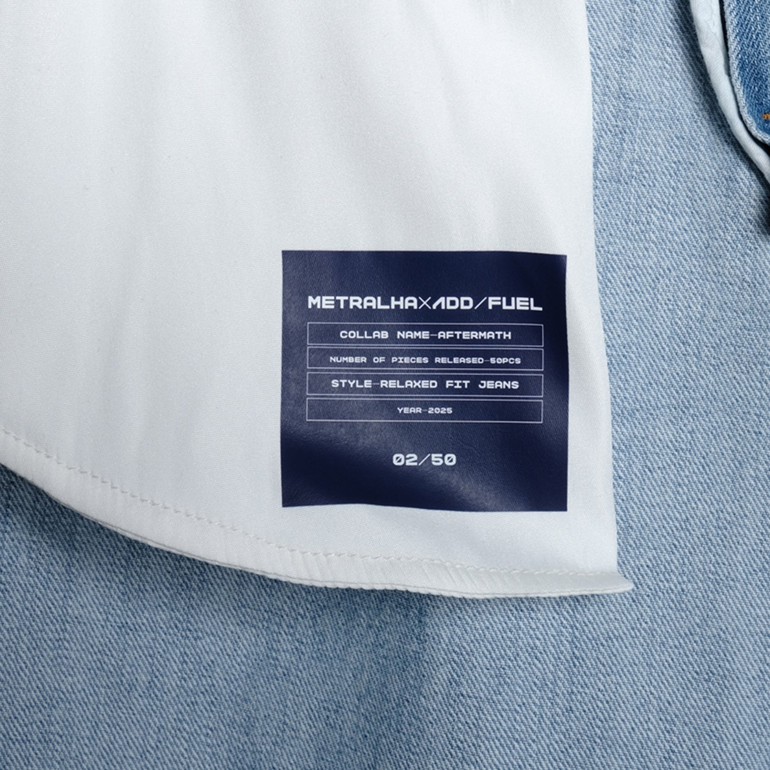 METRALHA x ADD FUEL JEANS LIGHT BLUE