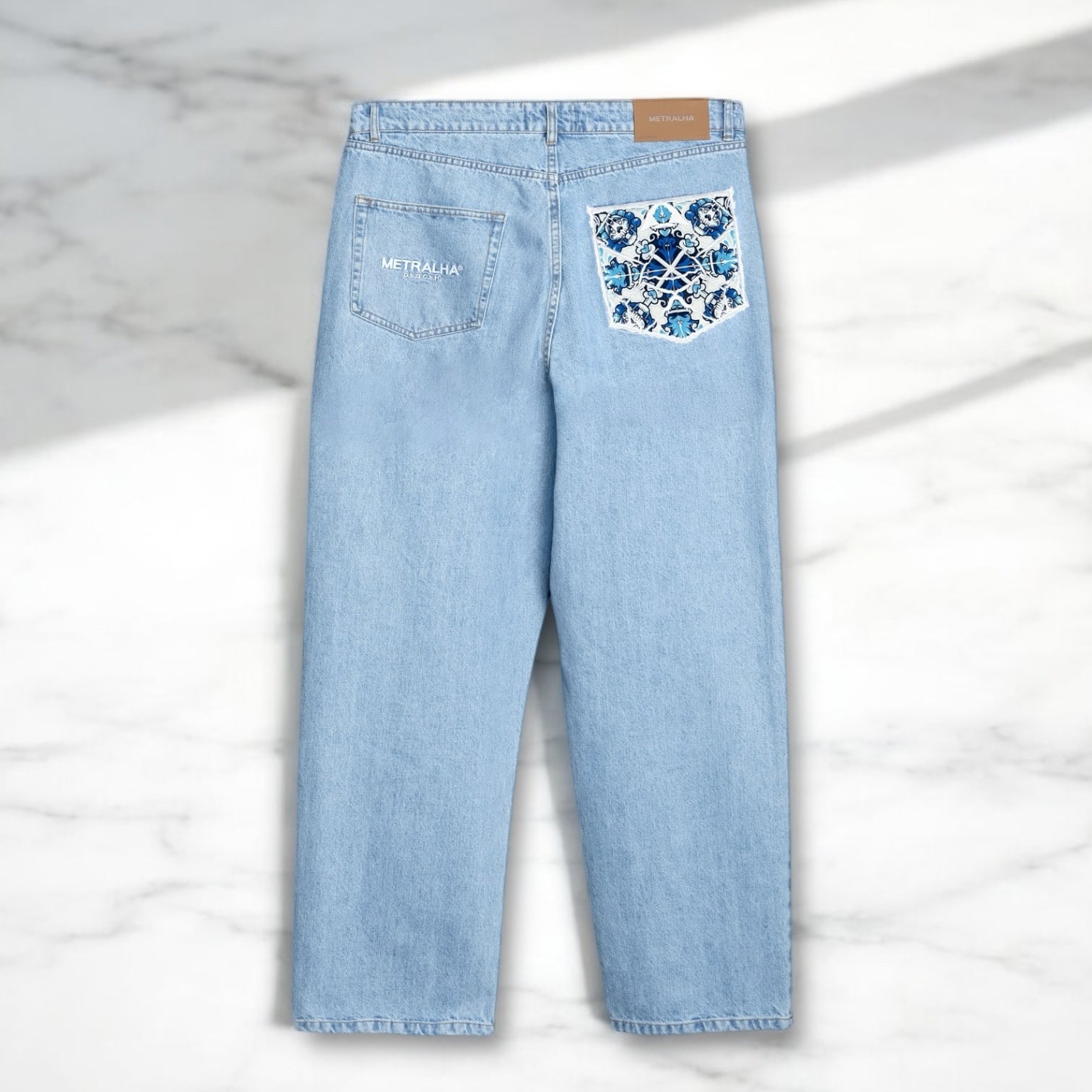 METRALHA x ADD FUEL JEANS LIGHT BLUE