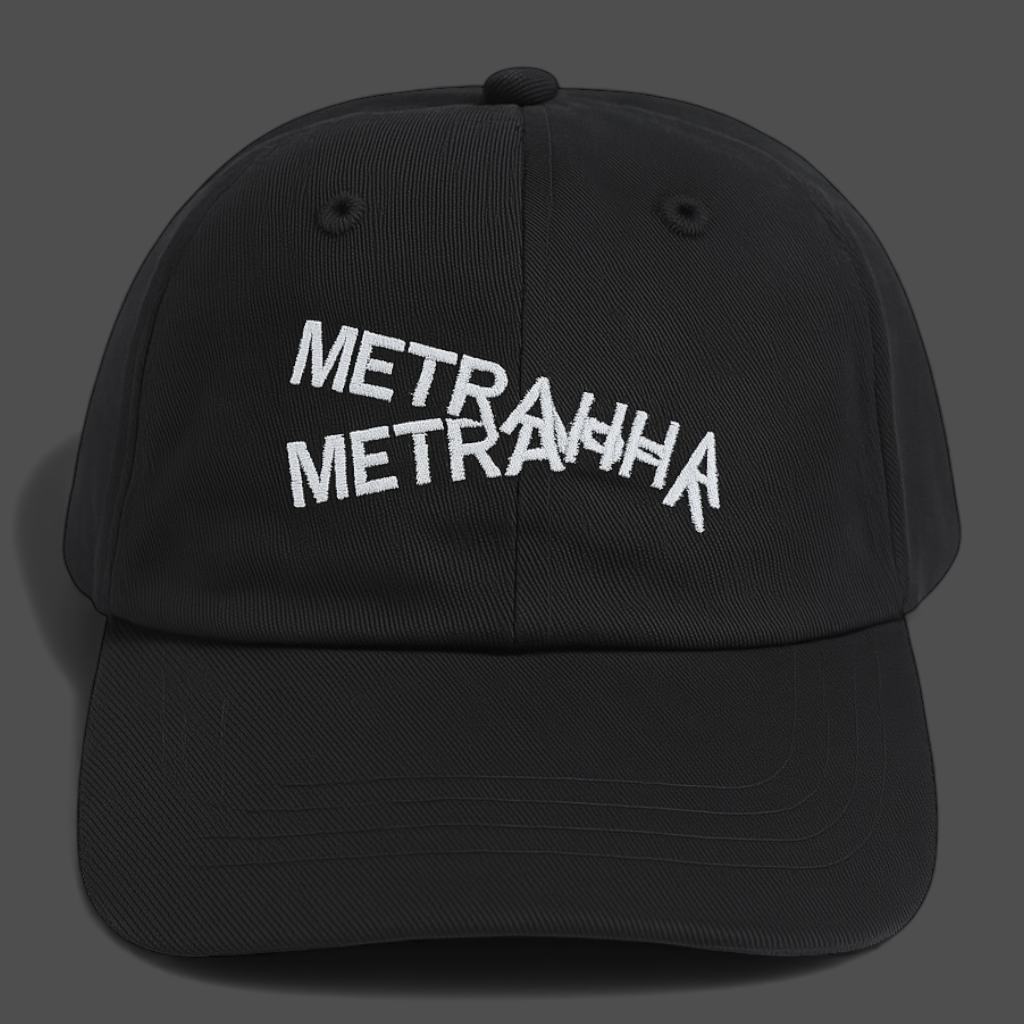 METRALHA DISRUPTED BASEBALL CAP BLACK