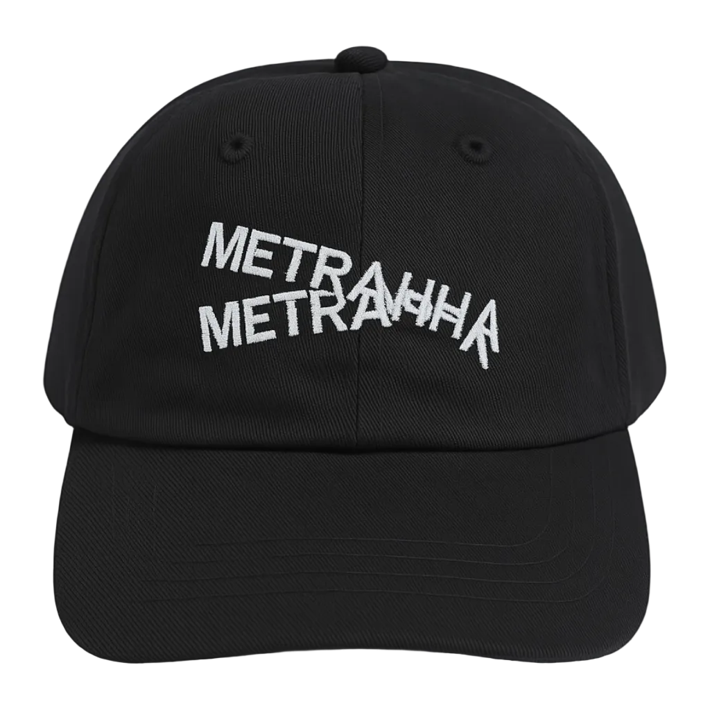 METRALHA DISRUPTED BASEBALL CAP BLACK