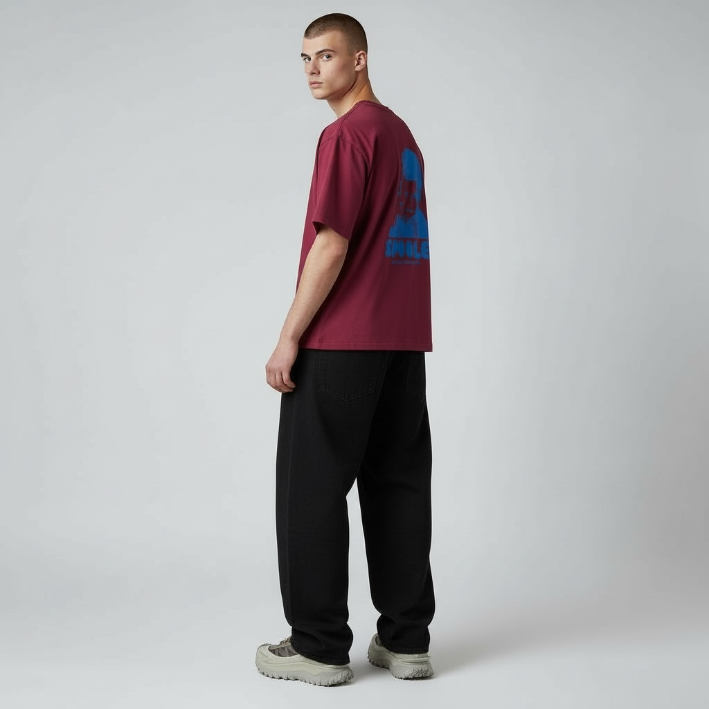 METRALHA CONTROL T-SHIRT (BORDEAUX/BLUE)