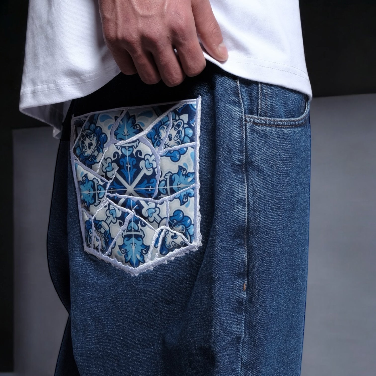 METRALHA x ADD FUEL JEANS MID BLUE