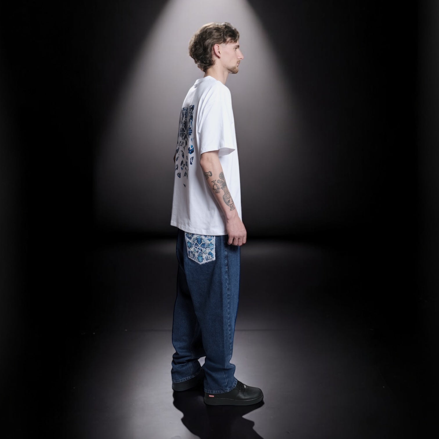 METRALHA x ADD FUEL JEANS MID BLUE