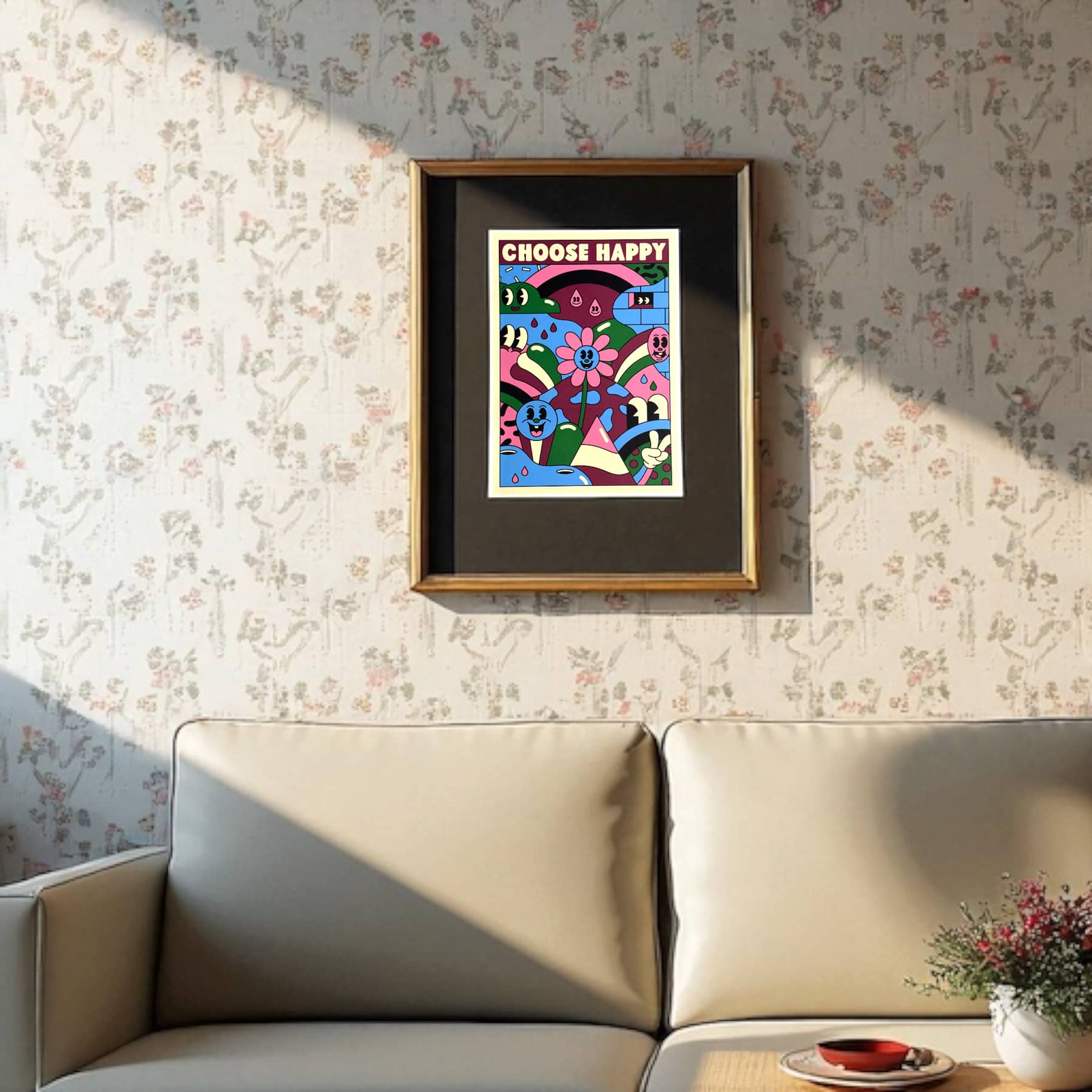 "CHOOSE HAPPY" EXHIBITION PRINT