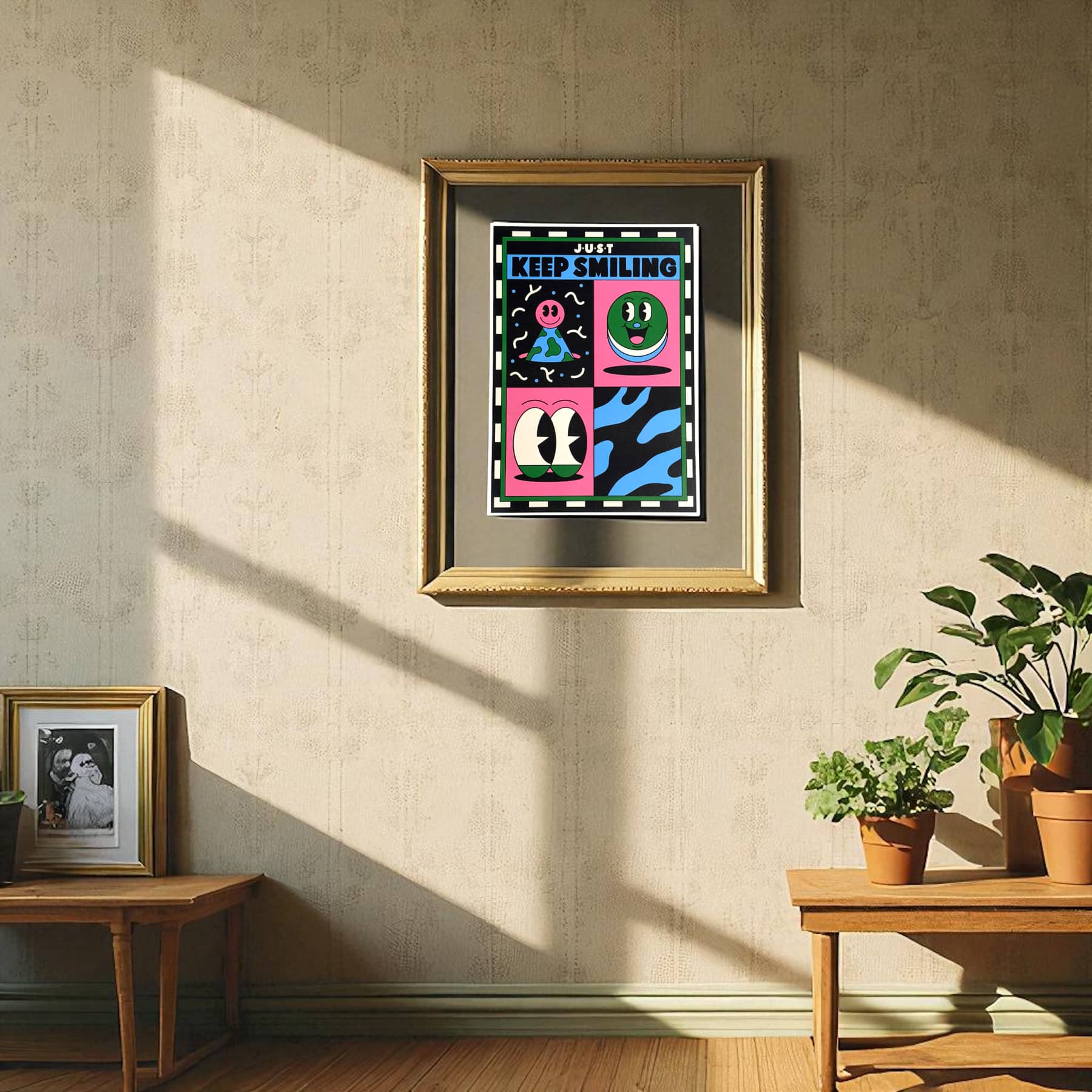 "KEEP SMILING" EXHIBITION PRINT