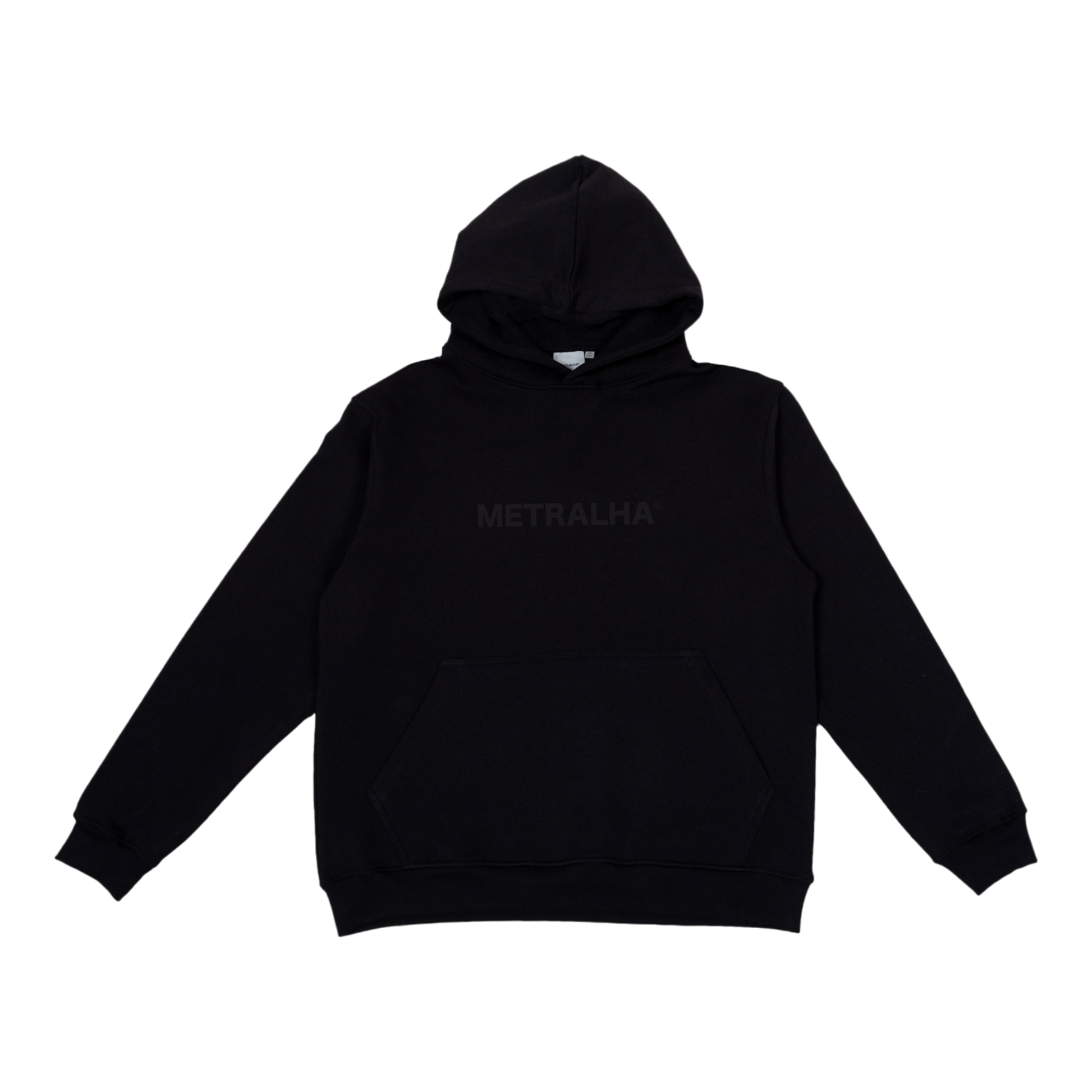 METRALHA WORLDWIDE HOODIE LOGO (FULL BLACK)