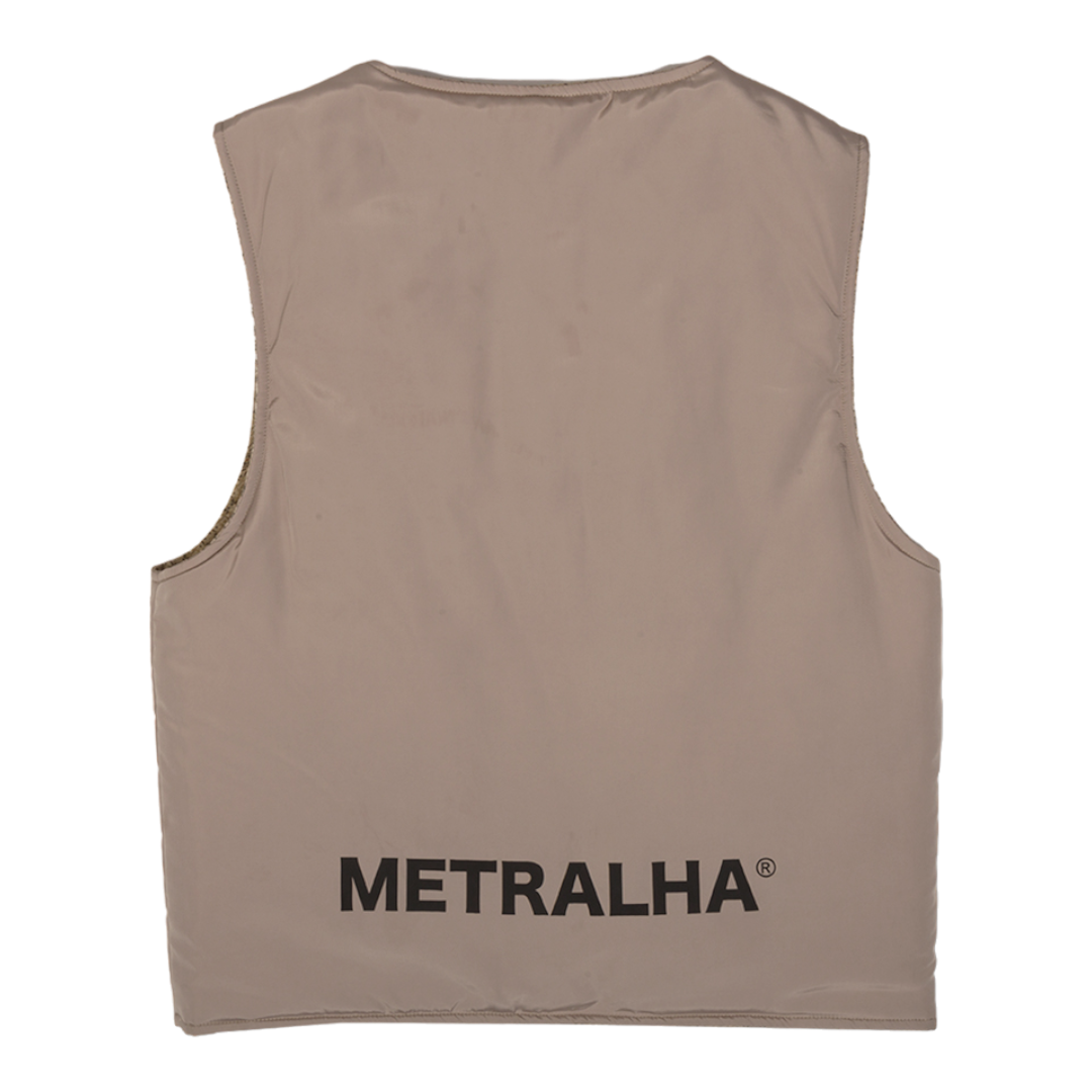 Metralha Riad Reversible Vest (all over print/beige)