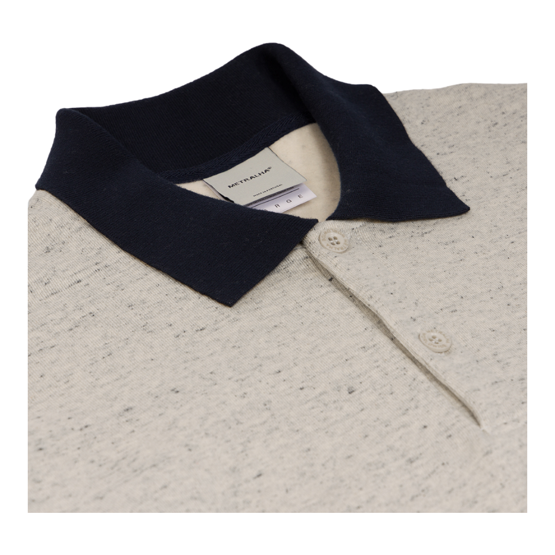 Metralha Court Polo Sweatshirt (infected grey/navy)