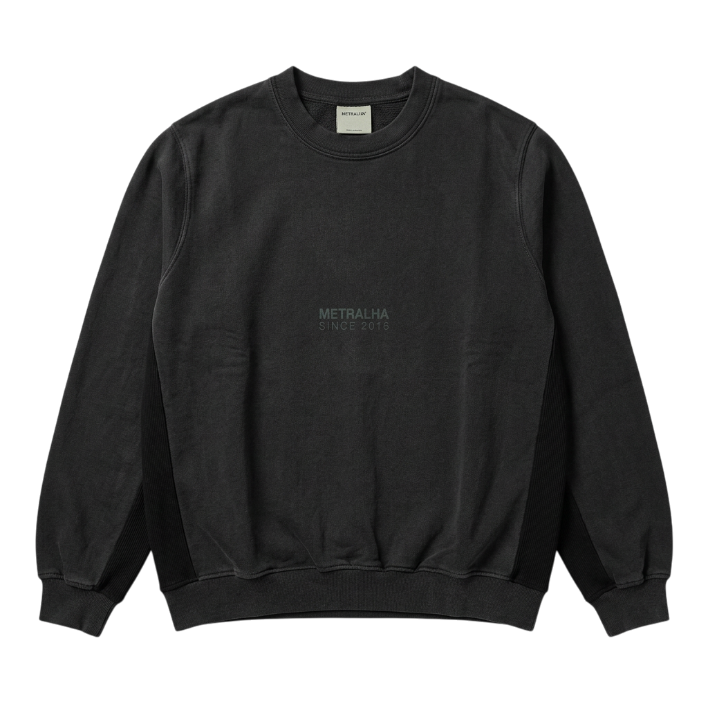 METRALHA FADE OUT CREWNECK SWEATSHIRT (BLACK)
