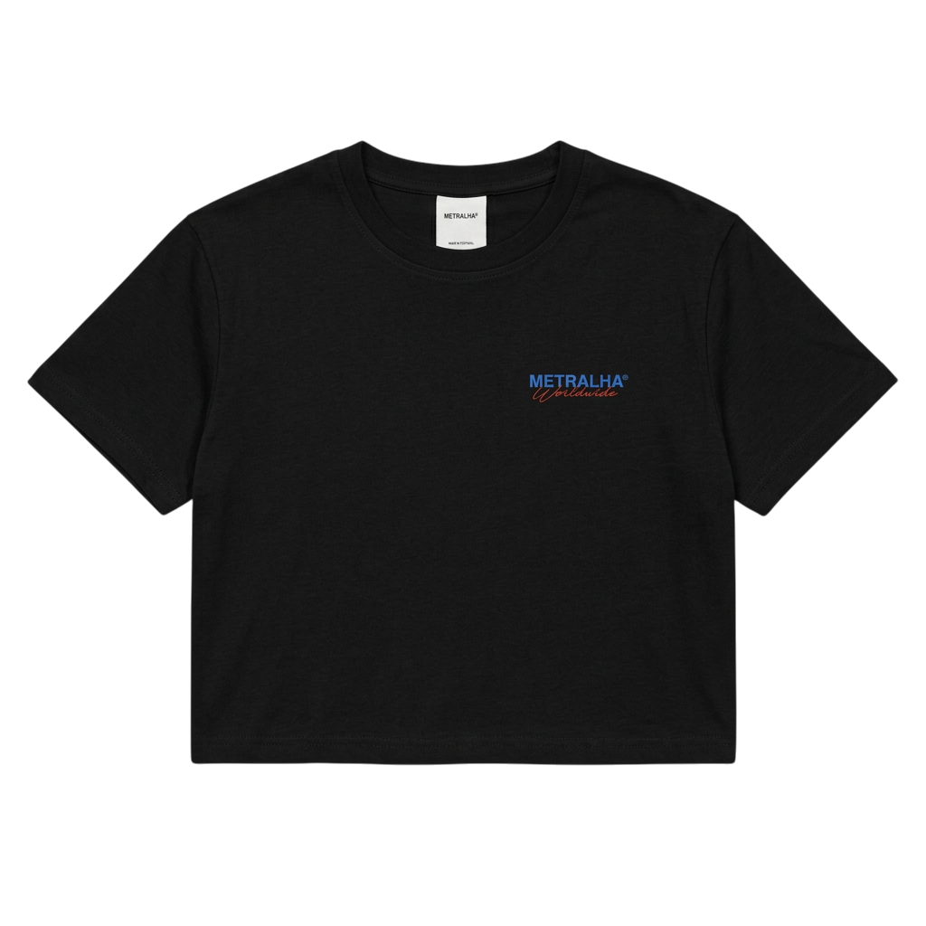 METRALHA CROPPED T-SHIRT (BLACK)