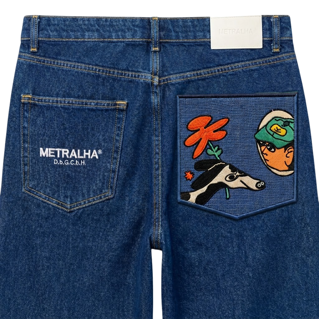 Metralha x Darren Shaddick Mid blue denim