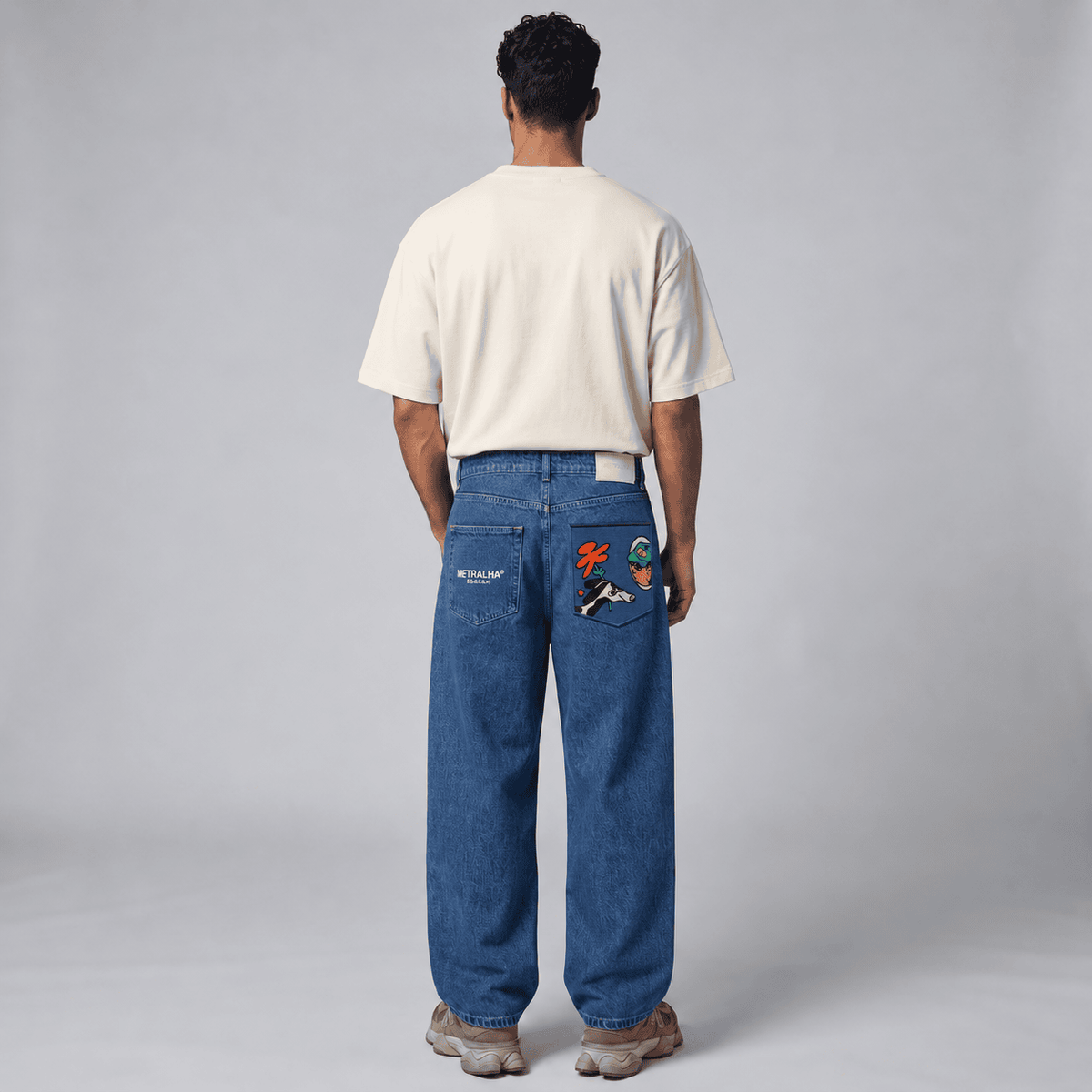 Metralha x Darren Shaddick Mid blue denim