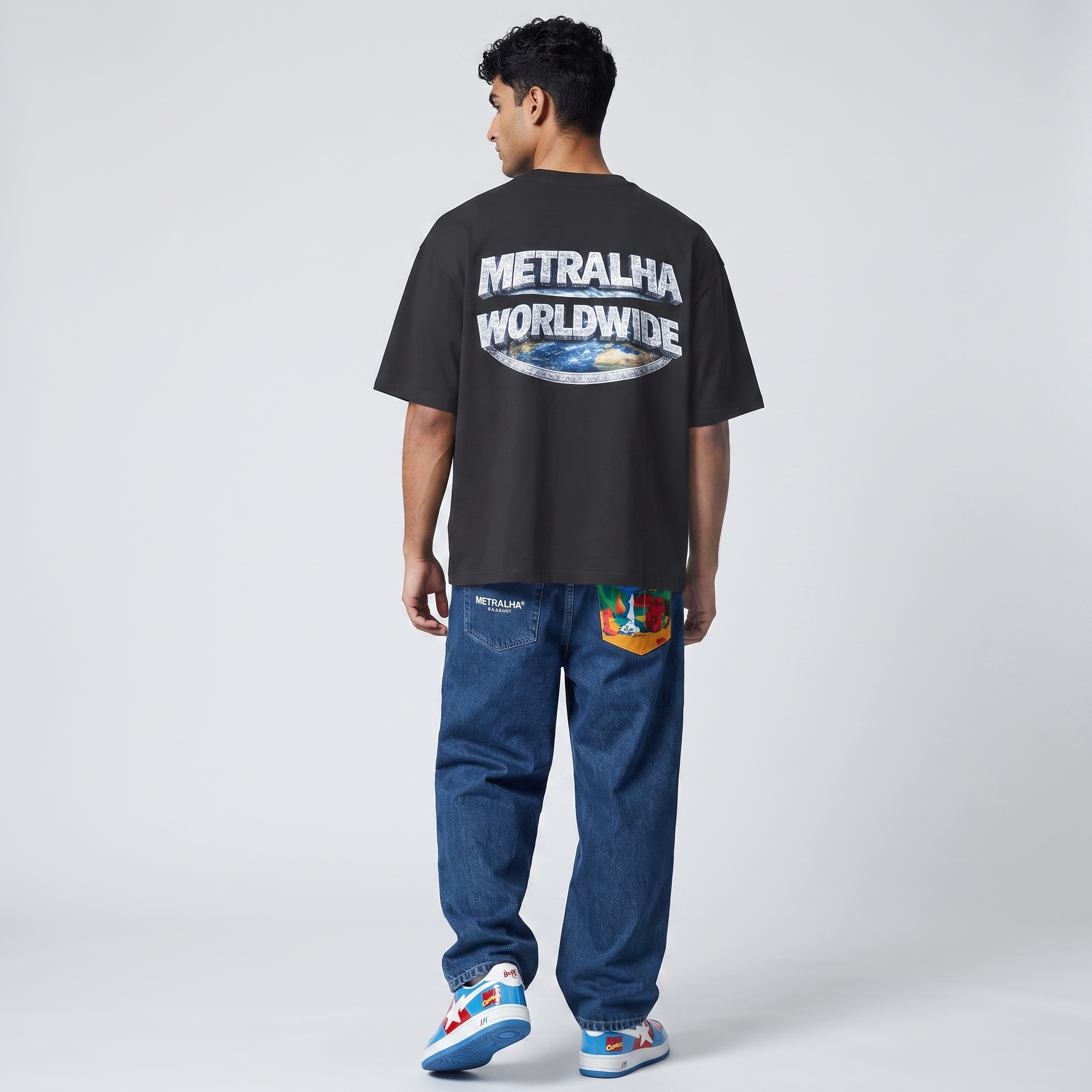 Metralha Worldwide Universe T-Shirt (Fade black)