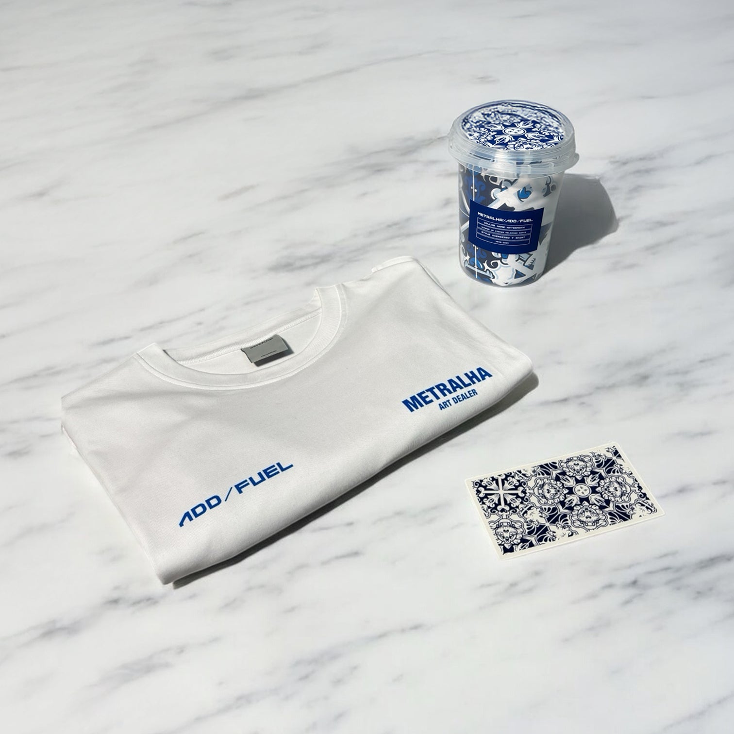 METRALHA x ADD FUEL AFTERMATH T-SHIRT WHITE