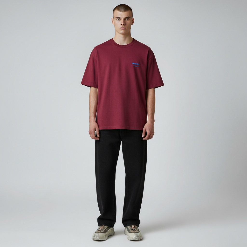 METRALHA CONTROL T-SHIRT (BORDEAUX/BLUE)