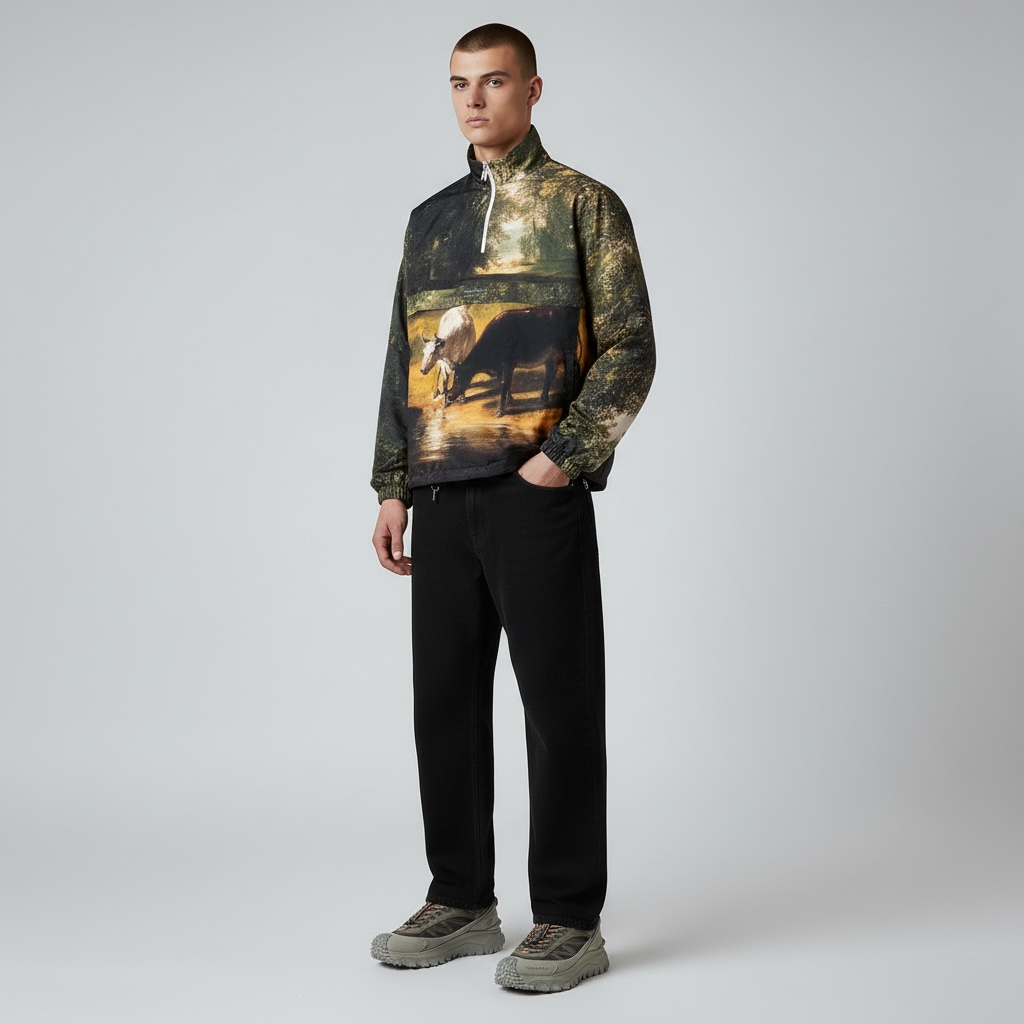 Metralha Oil Painting Windbreaker