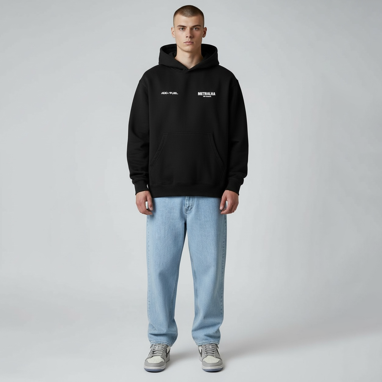 METRALHA x ADD FUEL JEANS LIGHT BLUE
