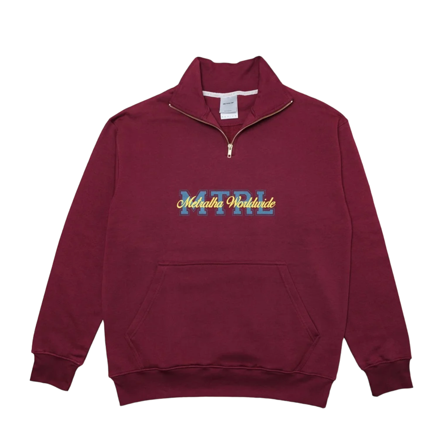 METRALHA WORLWIDE 1/4 ZIP SWEATER (bordeaux)