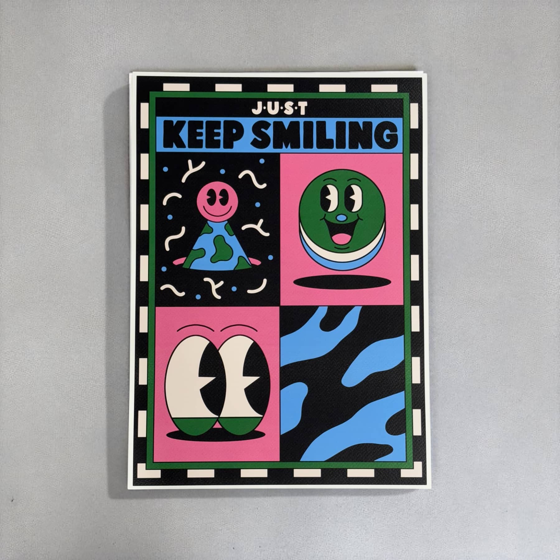 "KEEP SMILING" EXHIBITION PRINT