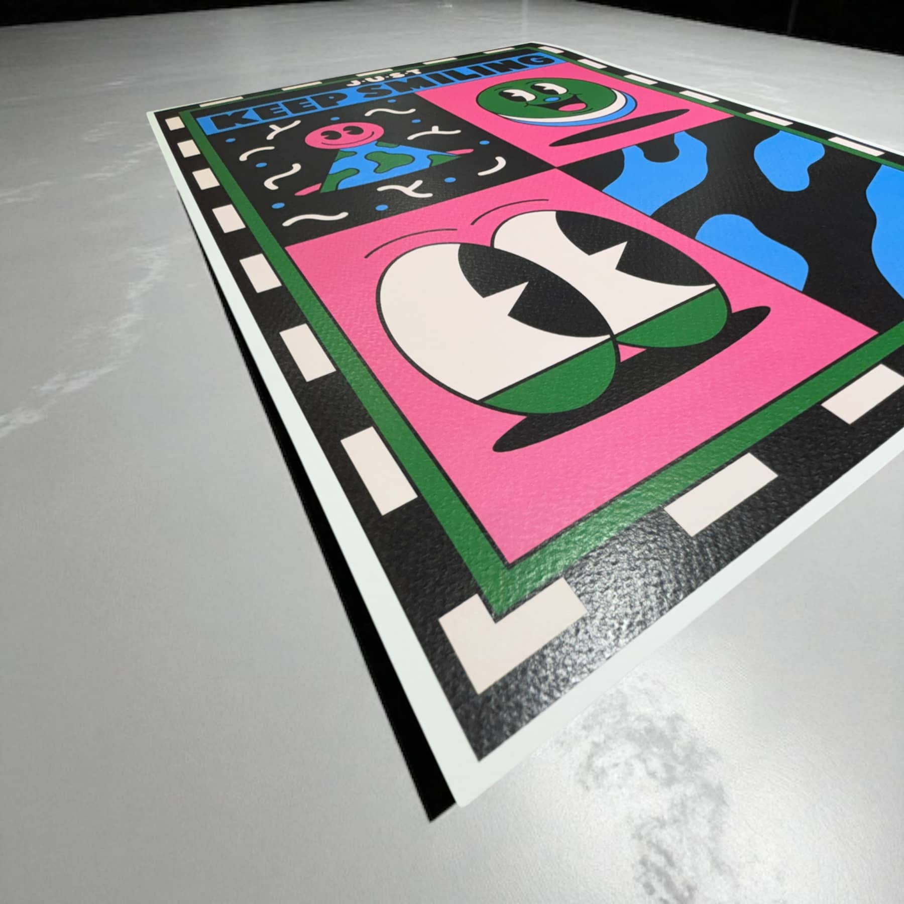 "KEEP SMILING" EXHIBITION PRINT