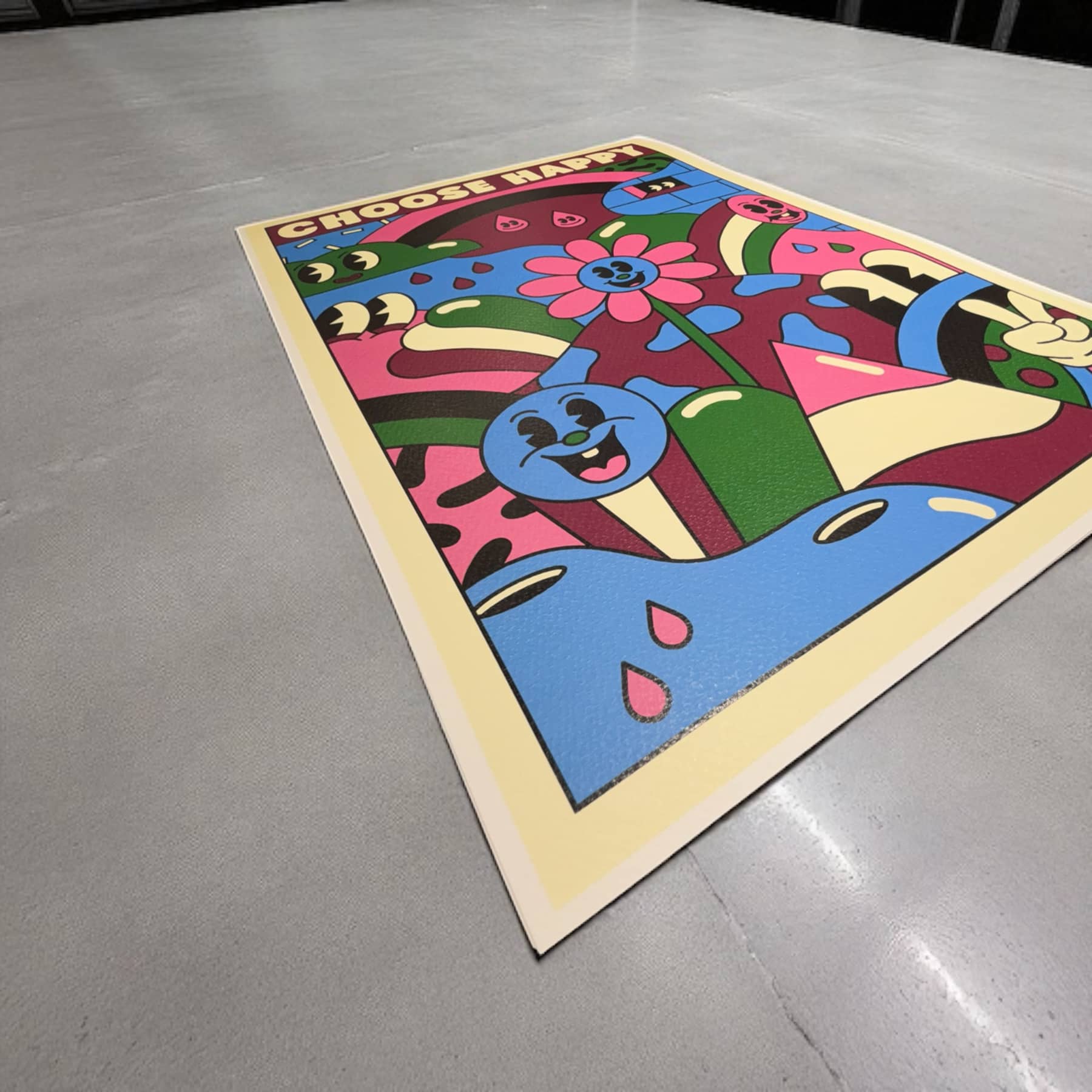 "CHOOSE HAPPY" EXHIBITION PRINT