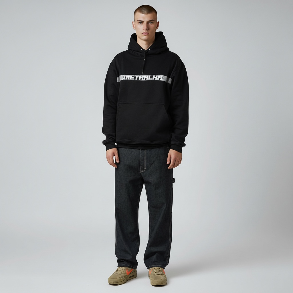 METRALHA SECTOR ONE HOODIE (black/white)