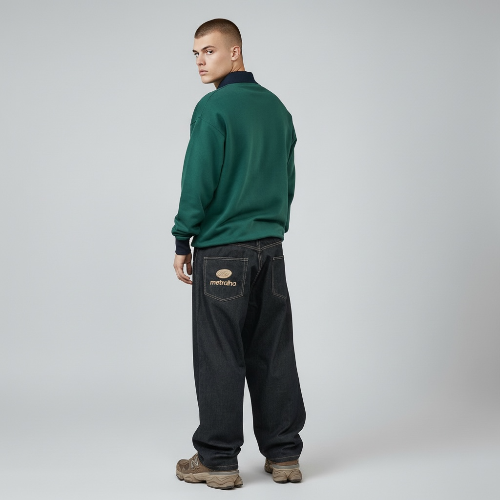 METRALHA MONOGRAM JEANS DARK