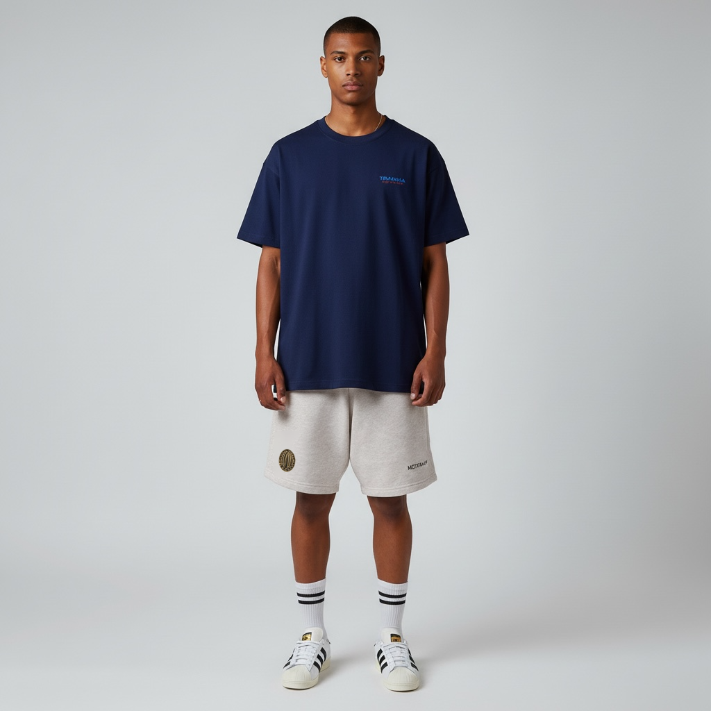 Metralha Court Shorts (ash grey/navy)