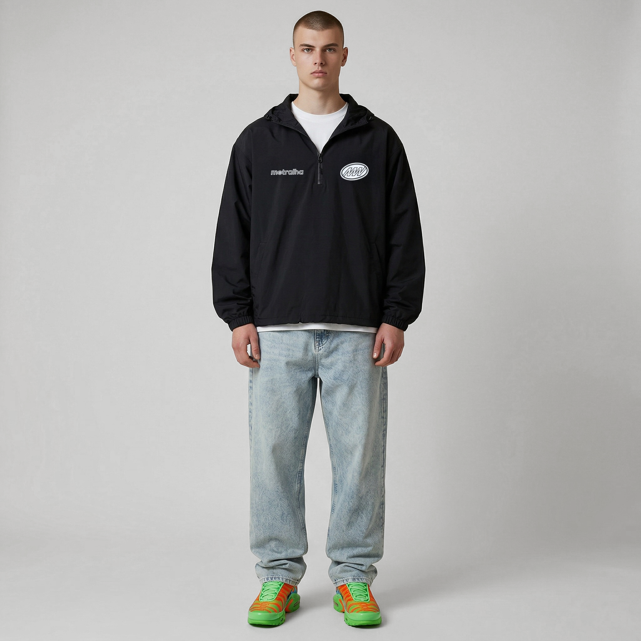 METRALHA MONOGRAM JEANS BLEASHED