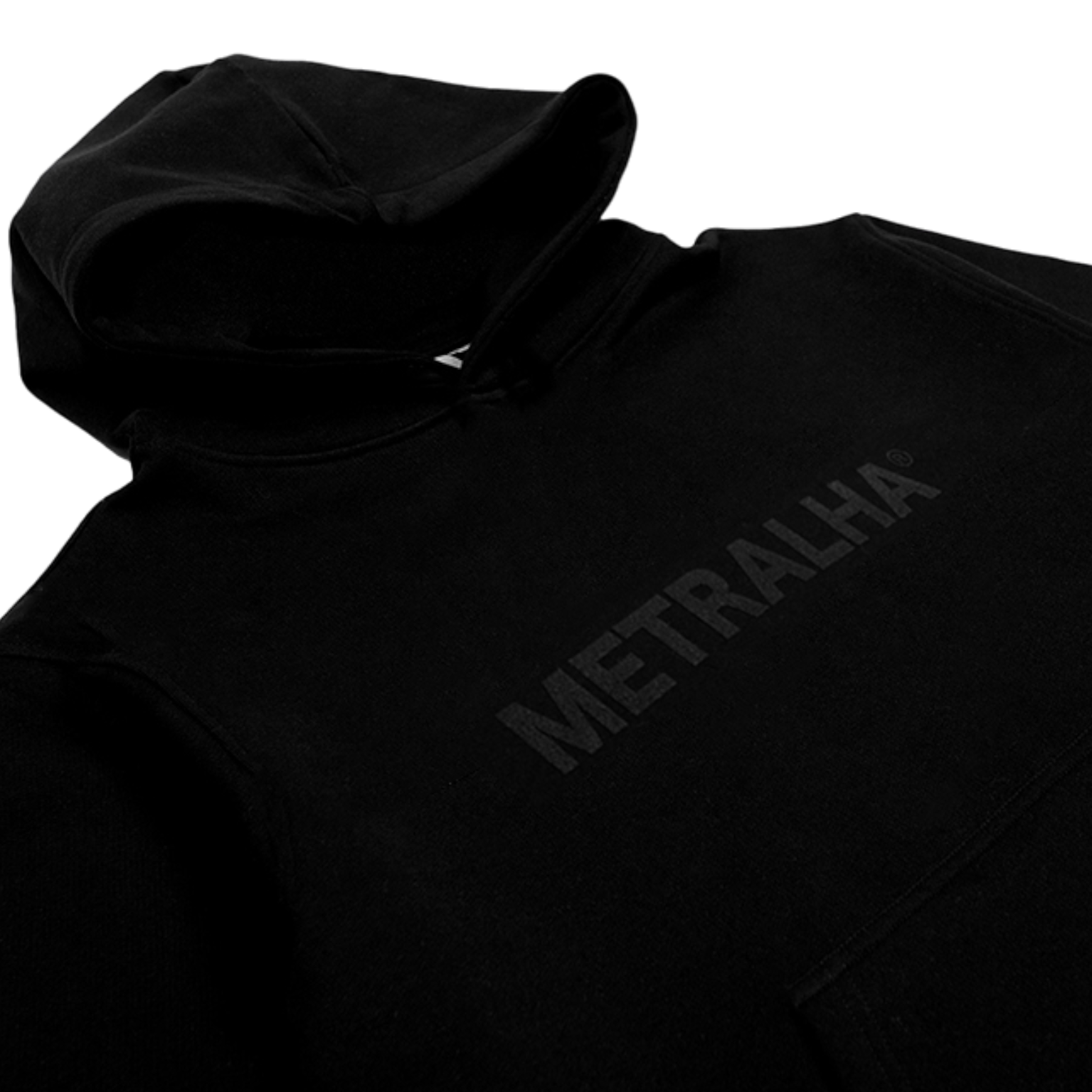 METRALHA WORLDWIDE HOODIE LOGO (FULL BLACK)