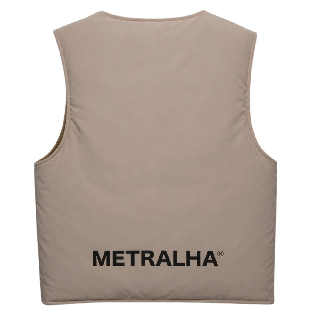 Metralha Riad Reversible Vest (all over print/beige)