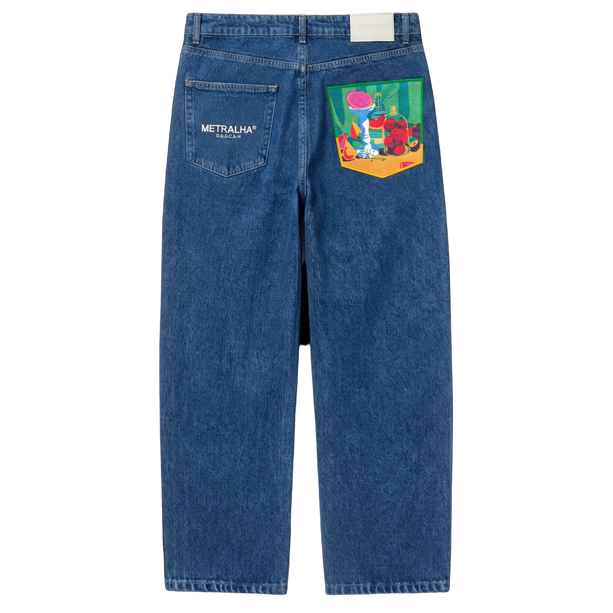 Metralha x Qi Ren "Hanami" Mid blue denim