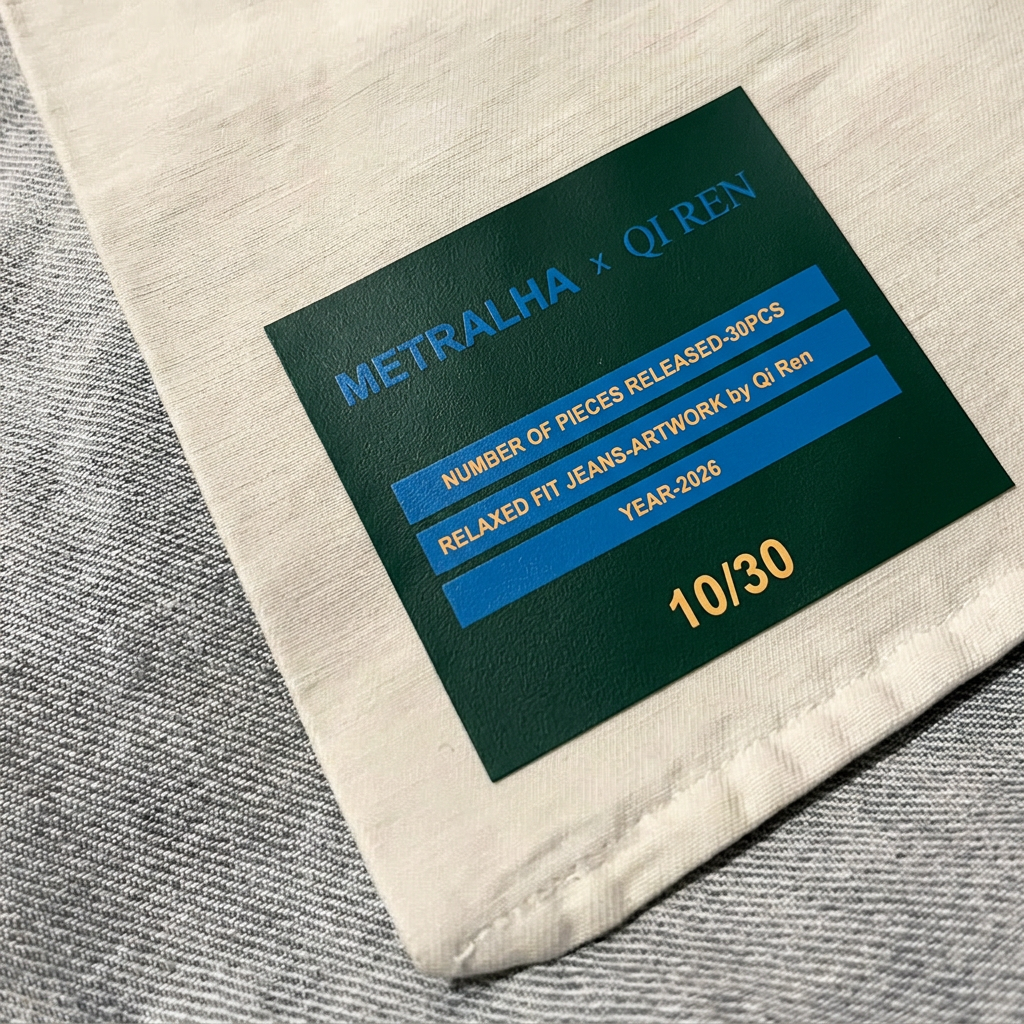 Metralha x Qi Ren "Hanami" Light blue denim