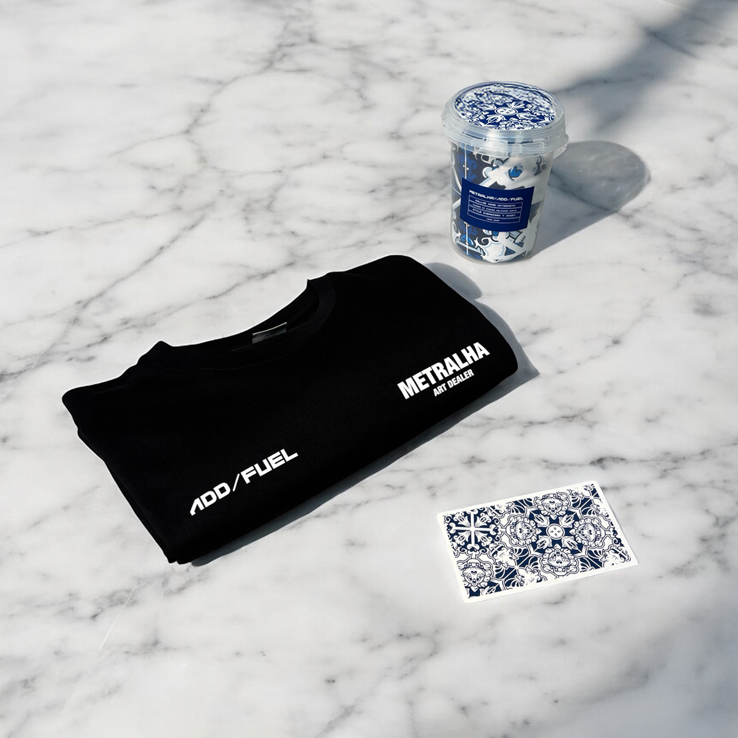 METRALHA x ADD FUEL AFTERMATH T-SHIRT BLACK