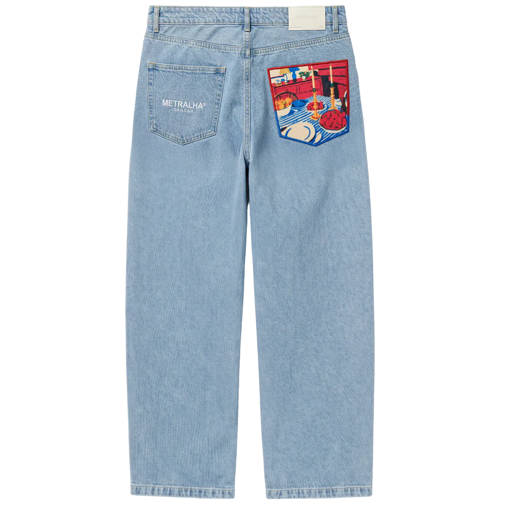 Metralha x Qi Ren "Hanami" Light blue denim